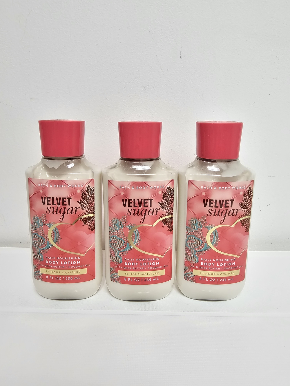 Bath & Body Works Velvet Sugar Body Lotion Lot of 3